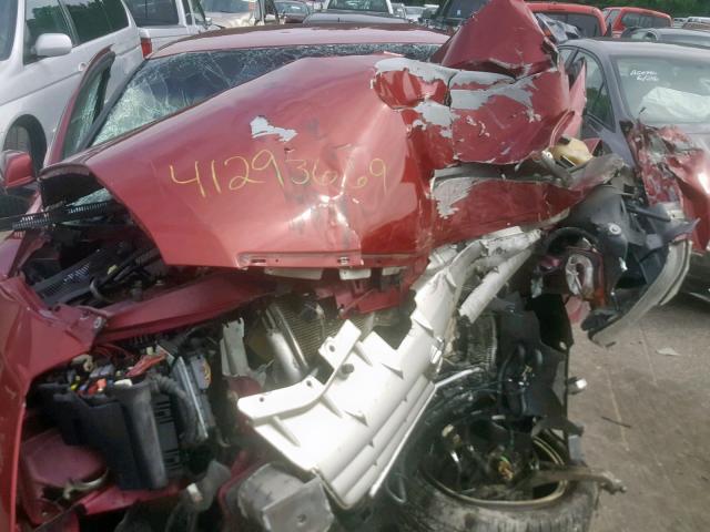 1G6DC67A150133256 - 2005 CADILLAC STS RED photo 7