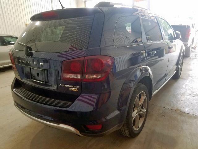 3C4PDCGG2HT356695 - 2017 DODGE JOURNEY CR BLUE photo 4