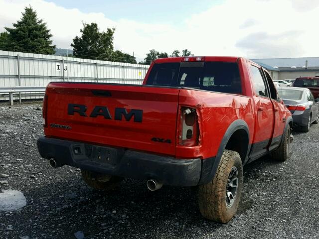 1C6RR7YT4GS236192 - 2016 RAM 1500 REBEL წითელი ფოტო 4