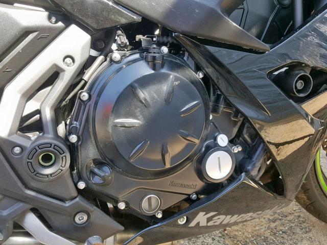 JKAEXEJ13KDA03795 - 2019 KAWASAKI EX650 J შავი ფოტო 7