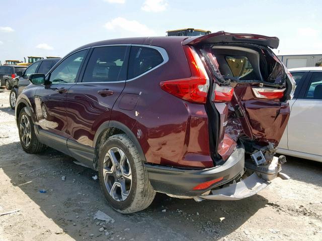 5J6RW1H89HL008088 - 2017 HONDA CR-V EXL PURPLE photo 3