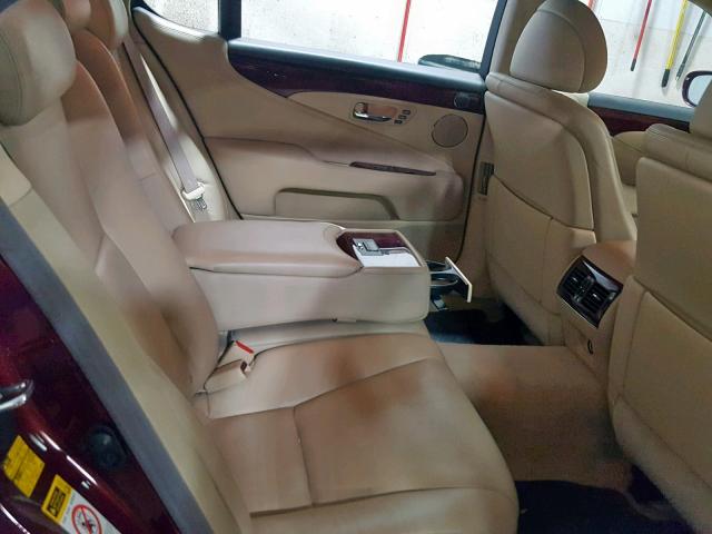 JTHGL46F175014171 - 2007 LEXUS LS 460L RED photo 6