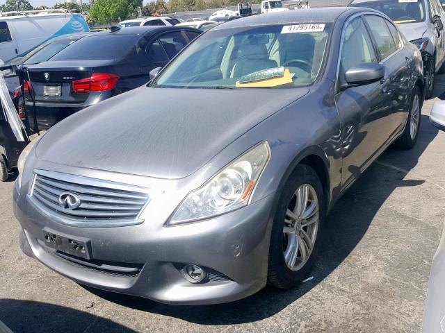 JN1DV6AP5BM602974 - 2011 INFINITI G25 BASE GRAY photo 2