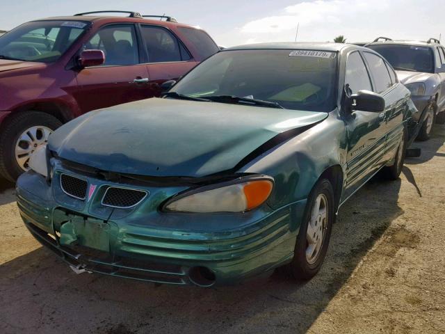 1G2NE52T1XC531488 - 1999 PONTIAC GRAND AM S GREEN photo 2