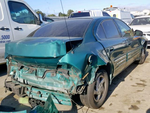 1G2NE52T1XC531488 - 1999 PONTIAC GRAND AM S GREEN photo 4