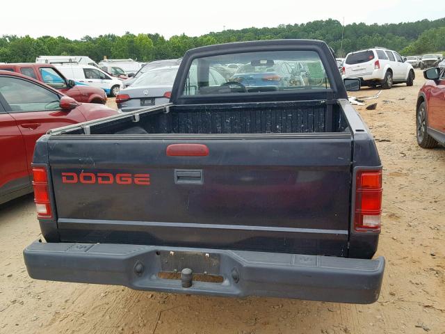 1B7FL26X0RW128024 - 1994 DODGE DAKOTA BLACK photo 6