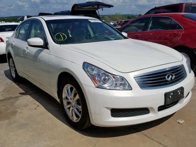 JNKCV61E69M310055 - 2009 INFINITI G37 BASE WHITE photo 1