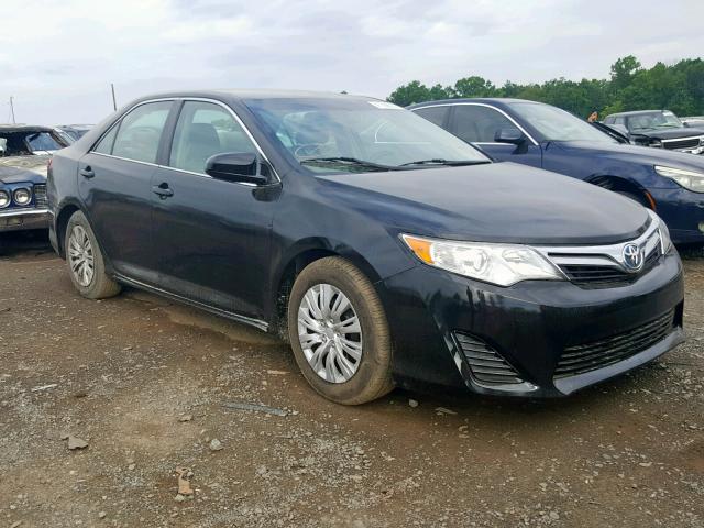 4T1BD1FK2EU141157 - 2014 TOYOTA CAMRY HYBR BLACK photo 1