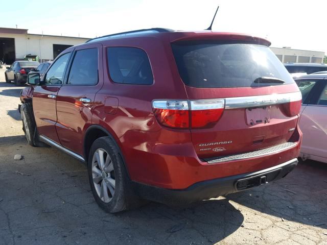 1D4RE4GG5BC598867 - 2011 DODGE DURANGO CR RED photo 3