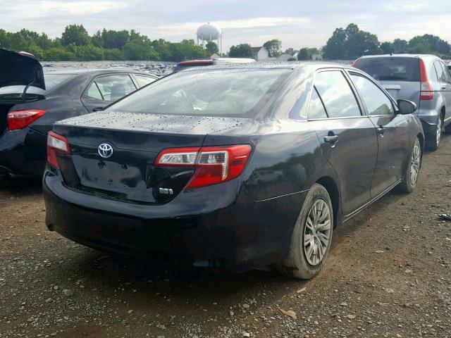 4T1BD1FK9EU140992 - 2014 TOYOTA CAMRY HYBR BLACK photo 4