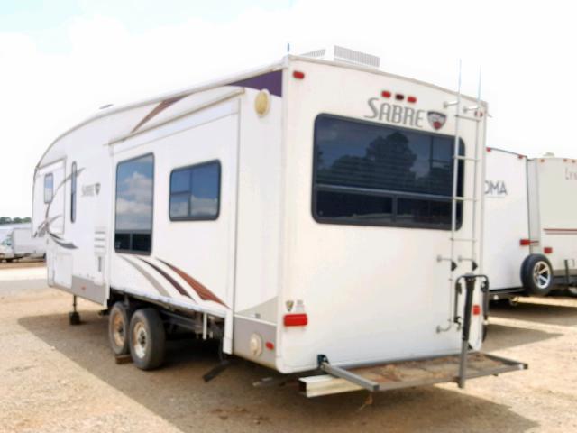 4X4FSRG25B3002872 - 2011 SABR TRAILER WHITE photo 3