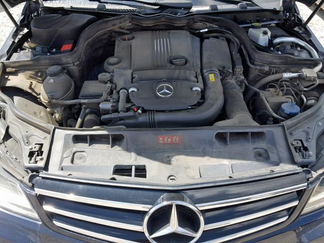 WDDGF4HB4EA941372 - 2014 MERCEDES-BENZ C 250 BLUE photo 7