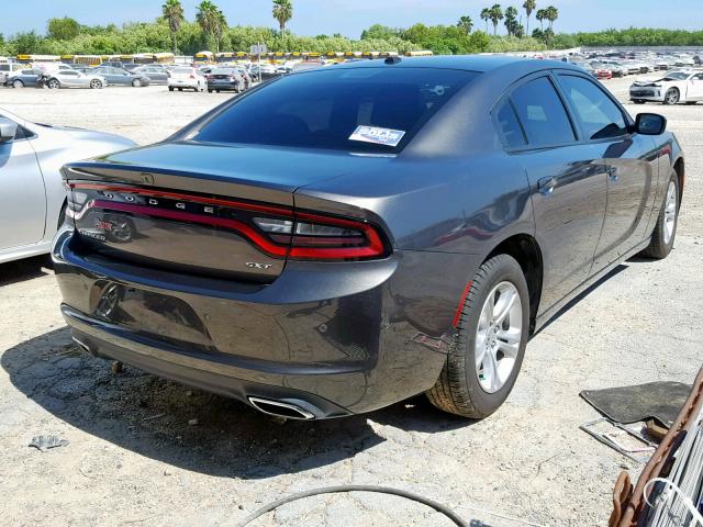 2C3CDXBG7JH341661 - 2018 DODGE CHARGER SX CHARCOAL photo 4