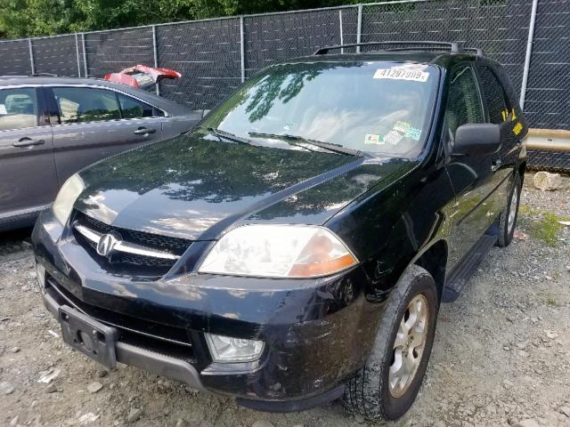 2HNYD18631H541895 - 2001 ACURA MDX TOURIN BLACK photo 2