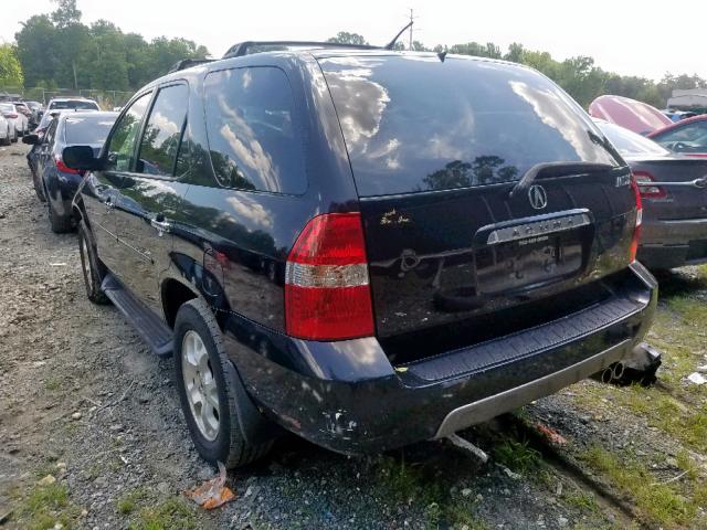 2HNYD18631H541895 - 2001 ACURA MDX TOURIN BLACK photo 3