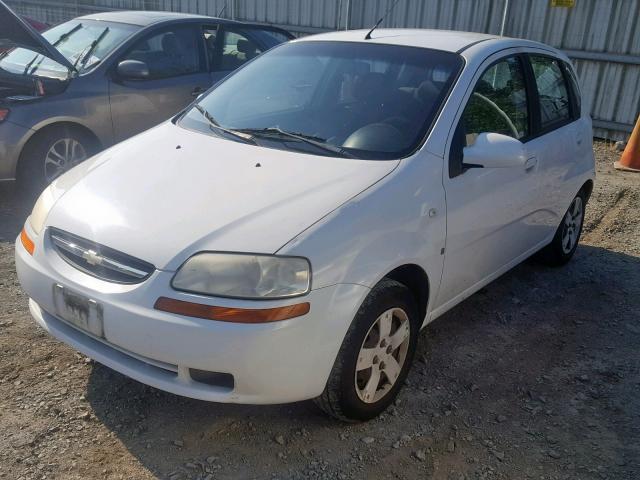 KL1TD666X7B776996 - 2007 CHEVROLET AVEO BASE თეთრი ფოტო 2