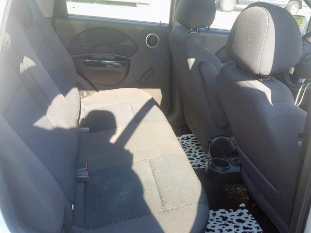 KL1TD666X7B776996 - 2007 CHEVROLET AVEO BASE თეთრი ფოტო 6