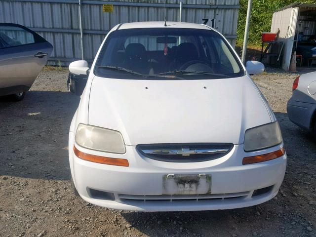 KL1TD666X7B776996 - 2007 CHEVROLET AVEO BASE თეთრი ფოტო 9