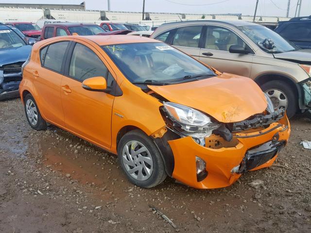 JTDKDTB39F1107850 - 2015 TOYOTA PRIUS C ORANGE photo 1