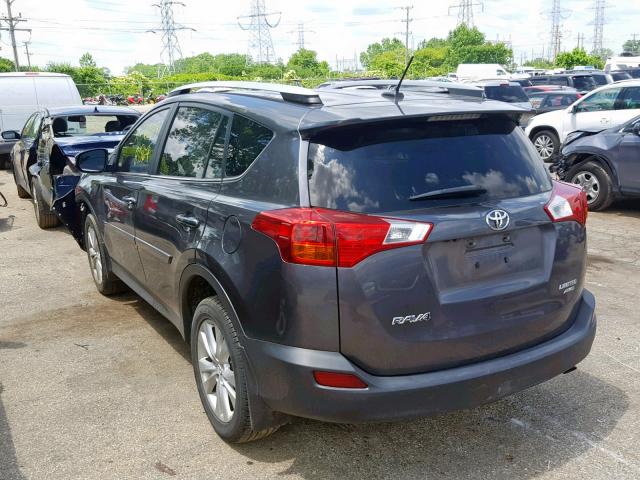 2T3DFREVXDW004650 - 2013 TOYOTA RAV4 LIMIT GRAY photo 3