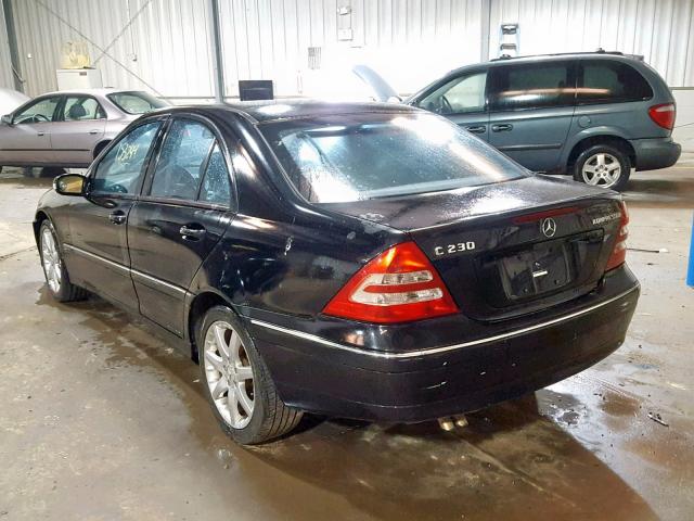 WDBRF40J63F407732 - 2003 MERCEDES-BENZ C 230K SPO BLACK photo 3