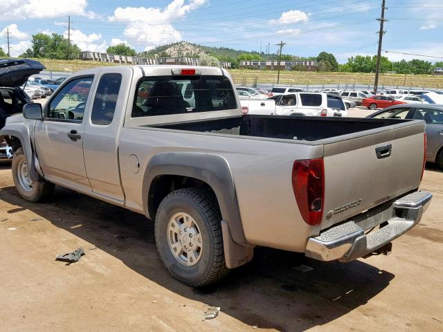 1GCDT19E078135522 - 2007 CHEVROLET COLORADO BEIGE photo 3