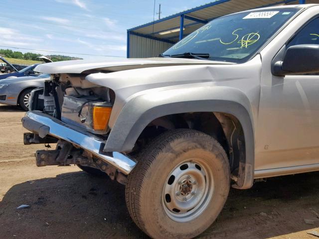 1GCDT19E078135522 - 2007 CHEVROLET COLORADO BEIGE photo 9