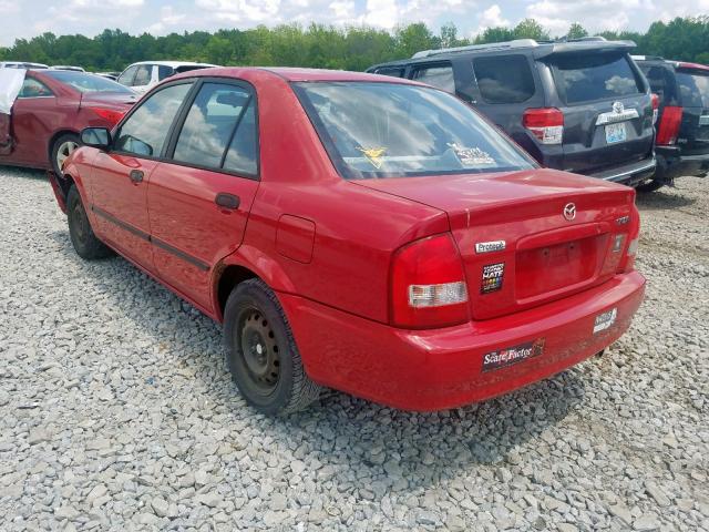 JM1BJ2225Y0301097 - 2000 MAZDA PROTEGE DX RED photo 3