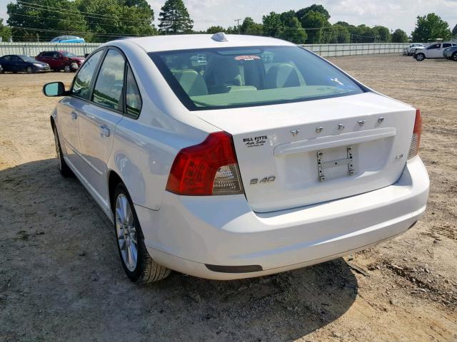 YV1MS382492434226 - 2009 VOLVO S40 2.4I WHITE photo 3