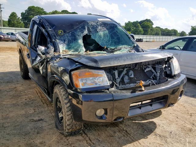 1N6AA0CJ4CN313689 - 2012 NISSAN TITAN S BLACK photo 1