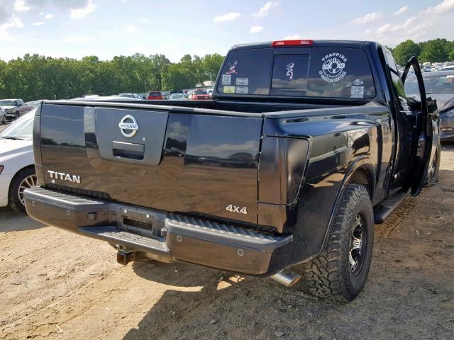 1N6AA0CJ4CN313689 - 2012 NISSAN TITAN S BLACK photo 4