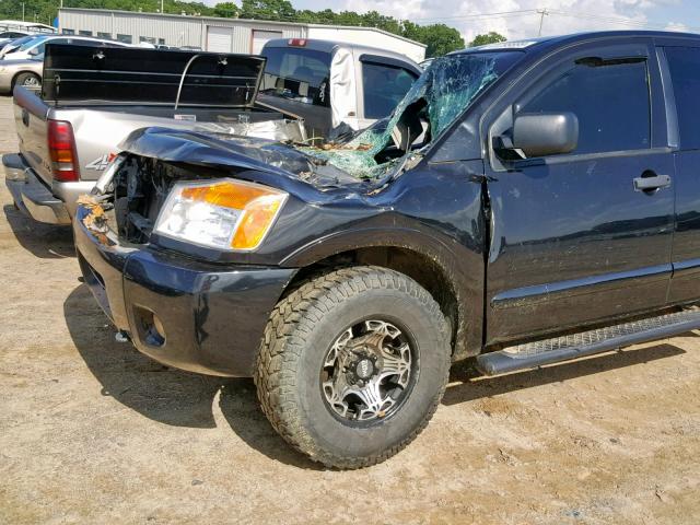 1N6AA0CJ4CN313689 - 2012 NISSAN TITAN S BLACK photo 9