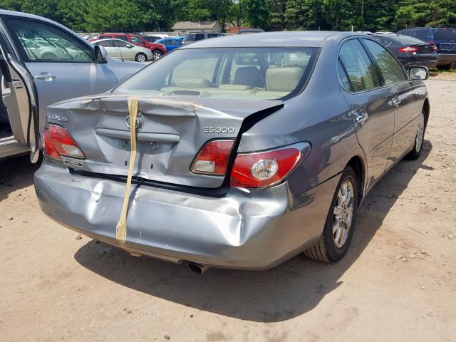 JTHBF30G320050799 - 2002 LEXUS ES 300 GRAY photo 4