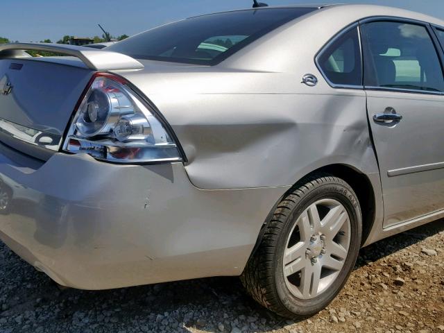 2G1WU58R379184664 - 2007 CHEVROLET IMPALA LTZ SILVER photo 10