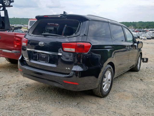 KNDMB5C18H6248731 - 2017 KIA SEDONA LX BLACK photo 4