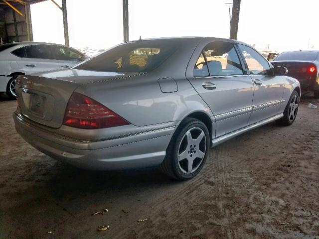 WDBNG75J33A364244 - 2003 MERCEDES-BENZ S500 BLACK photo 4