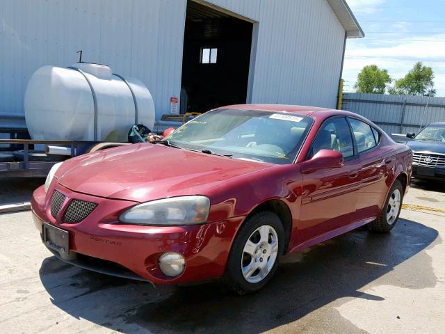 2G2WP522341231510 - 2004 PONTIAC GRAND PRIX MAROON photo 2