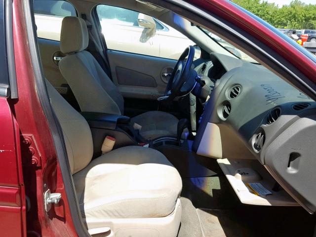 2G2WP522341231510 - 2004 PONTIAC GRAND PRIX MAROON photo 5