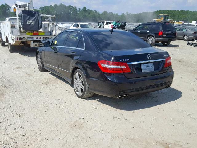 WDDHF8HB5BA307429 - 2011 MERCEDES-BENZ E 320 BLACK photo 3