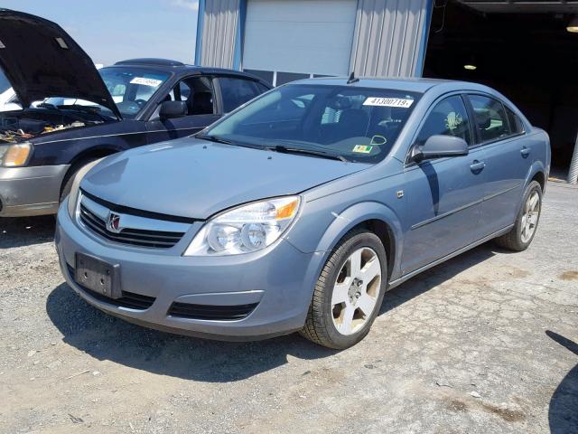 1G8ZS57N08F117564 - 2008 SATURN AURA XE BLUE photo 2