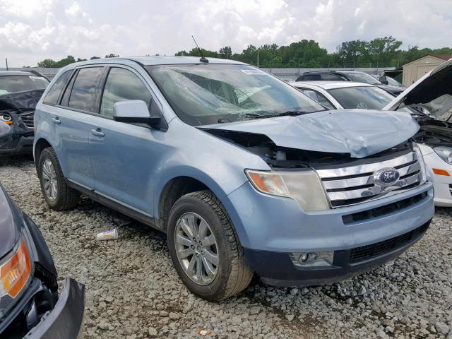 2FMDK38C78BA66918 - 2008 FORD EDGE SEL BLUE photo 1