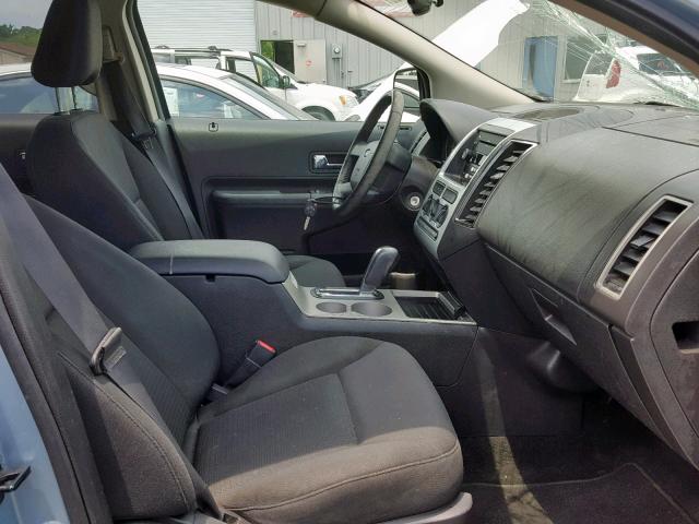 2FMDK38C78BA66918 - 2008 FORD EDGE SEL BLUE photo 5