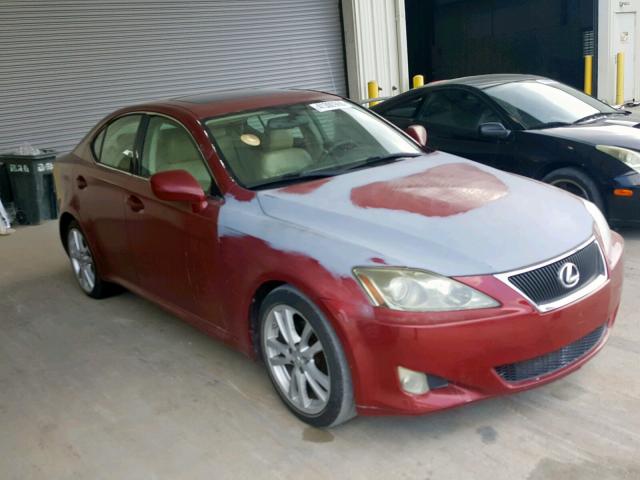 JTHBK262262009561 - 2006 LEXUS IS 250 BURGUNDY photo 1