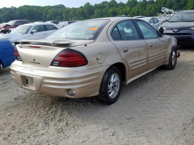 1G2NF52T41C197171 - 2001 PONTIAC GRAND AM S TAN photo 4