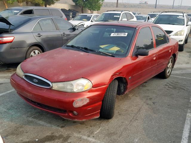 1FAFP68G7XK163940 - 1999 FORD CONTOUR SV RED photo 2