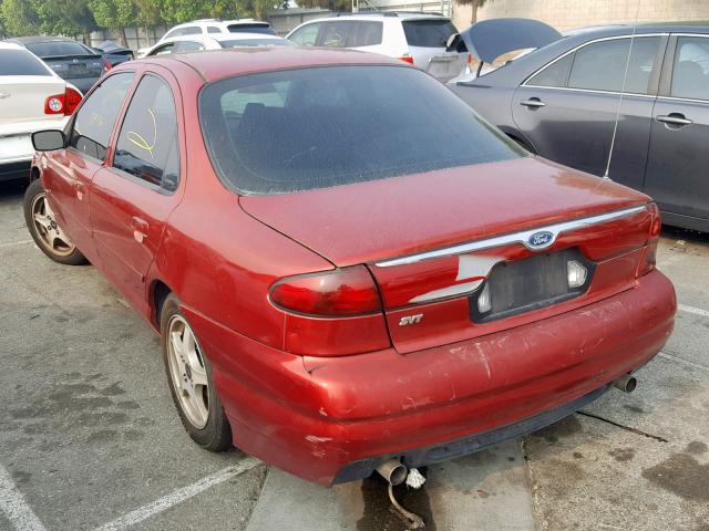 1FAFP68G7XK163940 - 1999 FORD CONTOUR SV RED photo 3