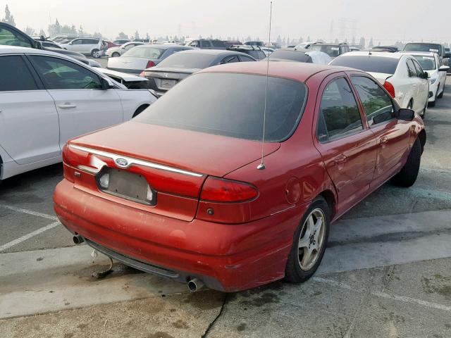 1FAFP68G7XK163940 - 1999 FORD CONTOUR SV RED photo 4