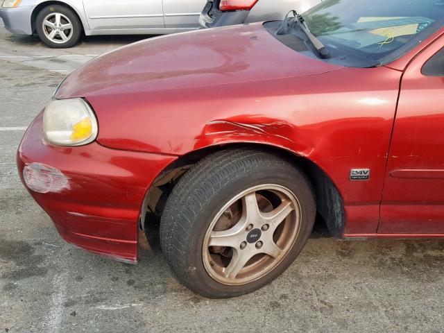 1FAFP68G7XK163940 - 1999 FORD CONTOUR SV RED photo 9