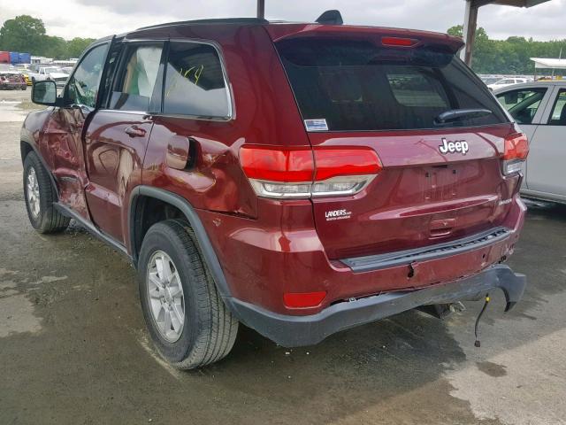 1C4RJEAG3KC543938 - 2019 JEEP GRAND CHER RED photo 3