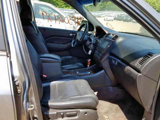 2HNYD18622H511370 - 2002 ACURA MDX TOURIN SILVER photo 5